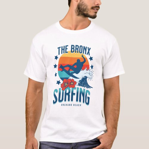 The Bronx Surfing _ Orchard Beach T_Shirt