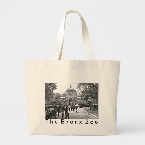 The Bronx Zoo Entrance Large Tote Bag