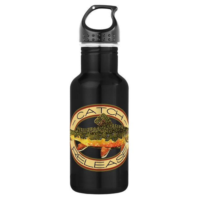 The Brook Trout Water Bottle (Front)