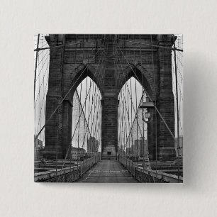 The Brooklyn Bridge in New York City Button