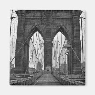 The Brooklyn Bridge in New York City Magnet