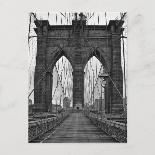 The Brooklyn Bridge in New York City Postcard