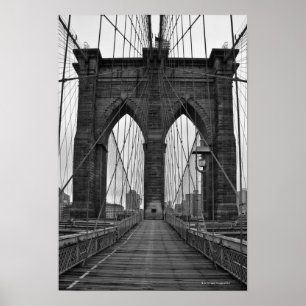 The Brooklyn Bridge in New York City Poster