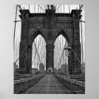 The Brooklyn Bridge In New York City Poster | Zazzle