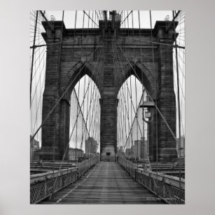 The Brooklyn Bridge in New York City Poster