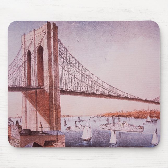 The Brooklyn Bridge Mouse Pad (Front)