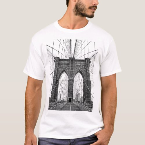 The Brooklyn Bridge Walkway T_Shirt