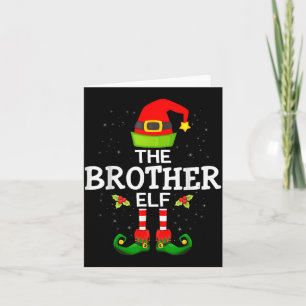 The Brother Elf Christmas Family Matching Pajama Card