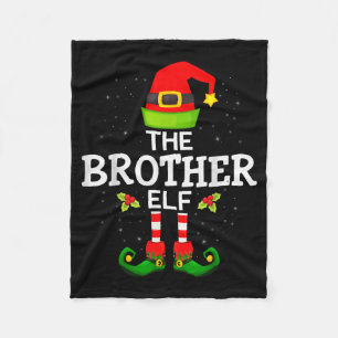 The Brother Elf Christmas Family Matching Pajama Fleece Blanket