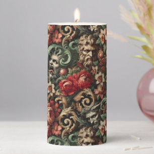 The Brothers Green – Gothic Altar in Tapestry Pillar Candle