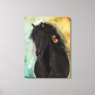 THE BROWN FRIESIAN ~ Wrapped Canvas Print