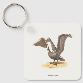 The Brown Pelican (Pelecanus occidentalis) NY Bird Keychain