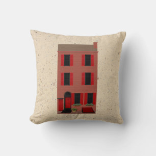 The Brownstone Throw Pillow