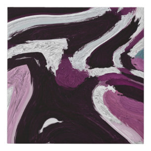 The brush stroke graphic abstract background. Art Faux Canvas Print