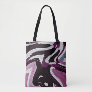 The brush stroke graphic abstract background. Art Tote Bag
