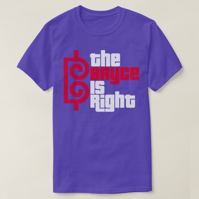 The Bryce is Right Blue T-Shirt (Design Front)