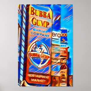 The Bubba Gump Shrimp Company sign
