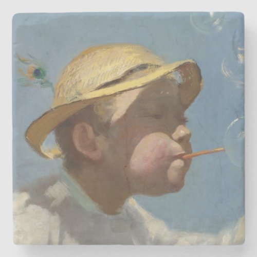 The Bubble Boy by Paul Peel Stone Coaster