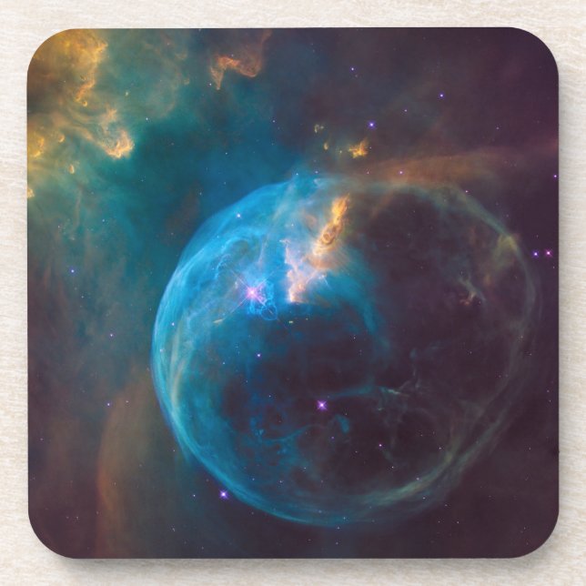 The Bubble Nebula, Ngc 7635. Beverage Coaster (Front)