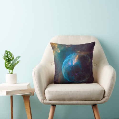 The Bubble Nebula Ngc 7635 Throw Pillow