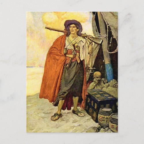 The Buccaneer _ pirate art Postcard