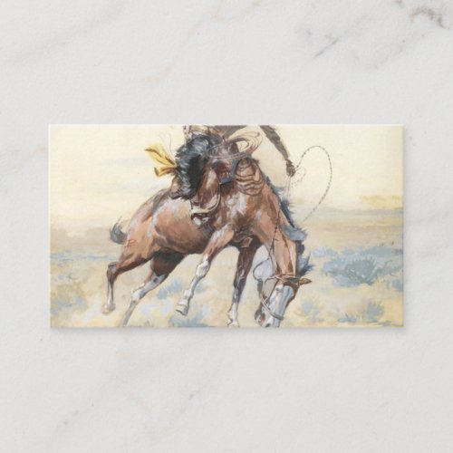 The Bucker 1904 By Charles Marion Russell Business Card