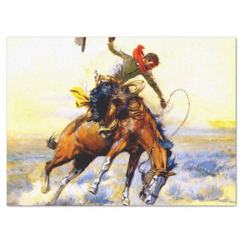The Bucker Western Art by Charles M Russell Tissue Paper
