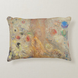 The Buddha by Odilon Redon Accent Pillow