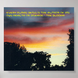 The Buddha: on disease - poster