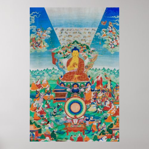 The Buddha Shakyamuni at Mount Meru Poster