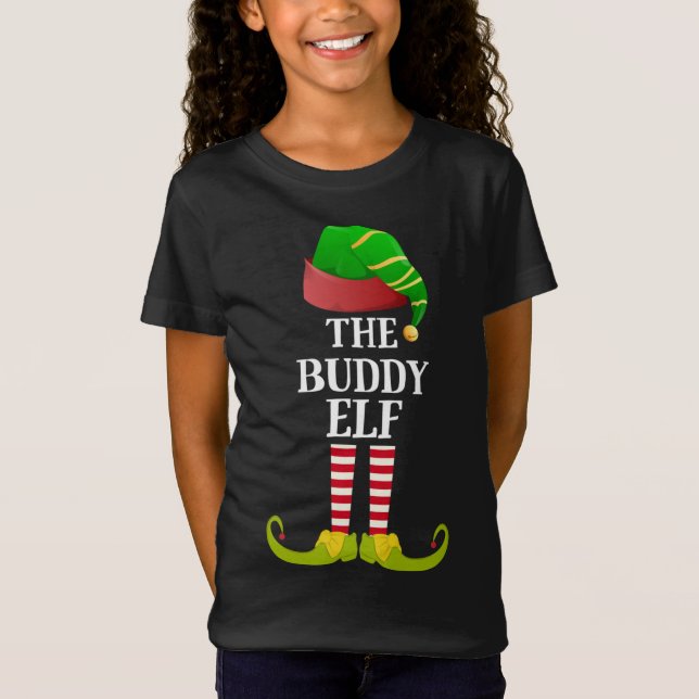 The Buddy Elf Christmas Funny Pajamas Xmas Holiday T-Shirt (Front)