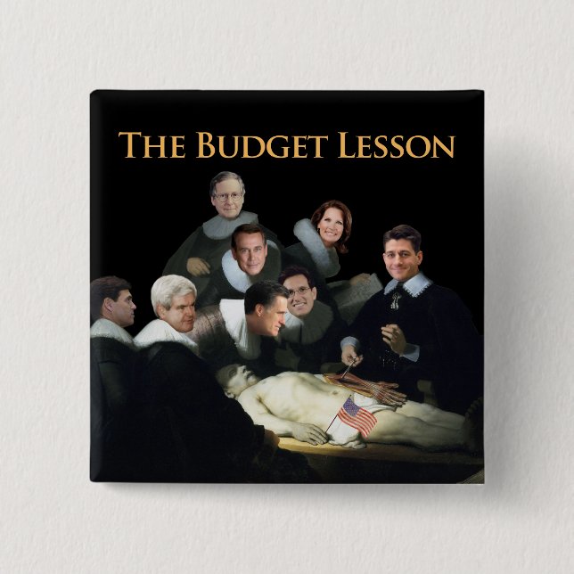 The Budget Lesson Button (Front)