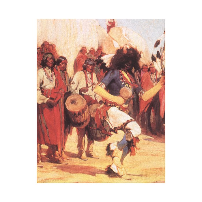 The Buffalo Dance by Gerald R. Cassidy Gallery Wrapped Canvas