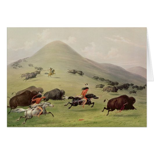 The Buffalo Hunt, c.1832 Cards (Front Horizontal)