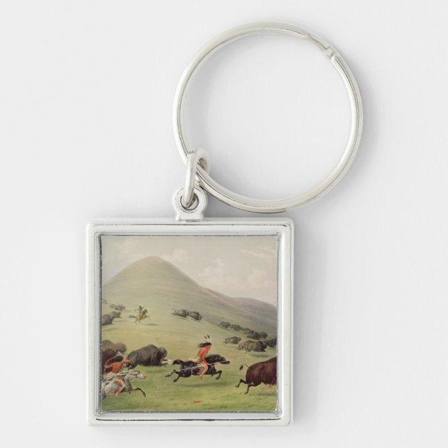 The Buffalo Hunt, c.1832 Keychain (Front)