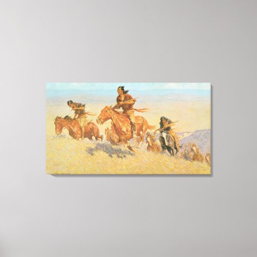 The Buffalo Runners Big Horn Basin by Remington Canvas Print