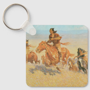 The Buffalo Runners, Big Horn Basin by Remington Keychain