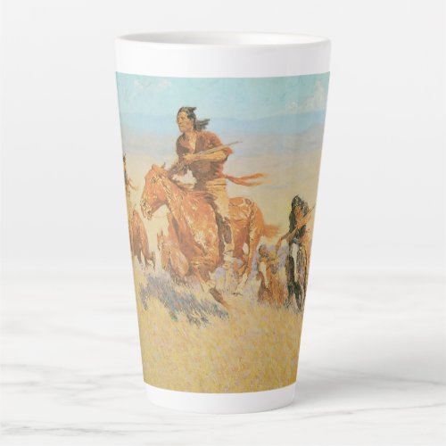 The Buffalo Runners Big Horn Basin by Remington Latte Mug