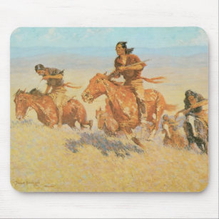 The Buffalo Runners, Big Horn Basin by Remington Mouse Pad