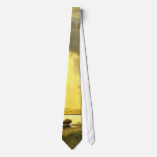 The Buffalo Trail,  Albert Bierstadt Tie