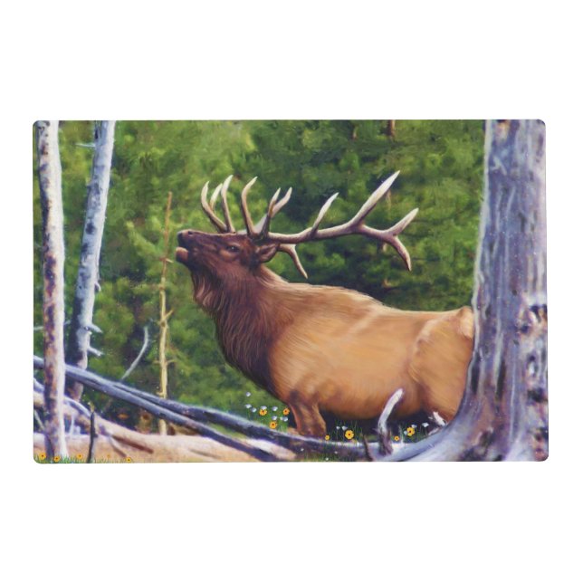 The Bugler Elk Placemat (Back)