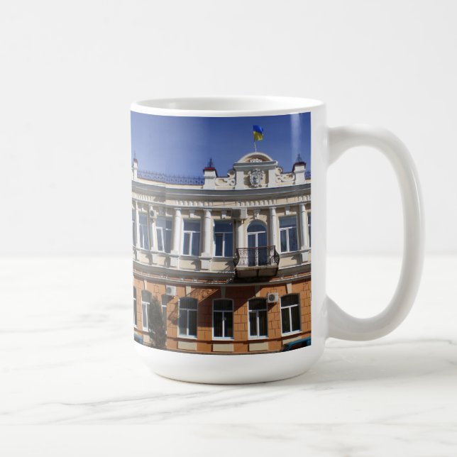 The building of Melitopol city Council Coffee Mug (Right)