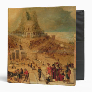 The building of the Tower of Babel (panel) 3 Ring Binder