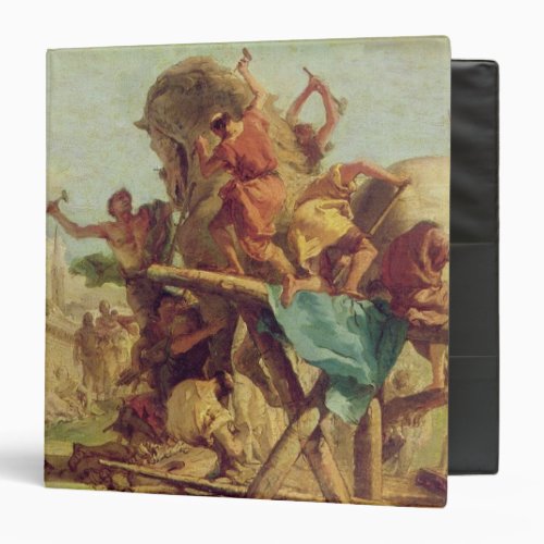 The Building of the Trojan Horse c1760 3 Ring Binder