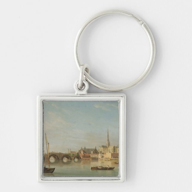 The Building of Westminster Bridge with an imagina Keychain (Front)