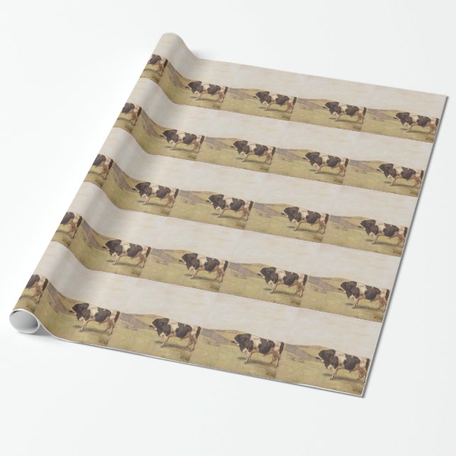 The bull by Ferdinand Hodler Wrapping Paper (Unrolled)