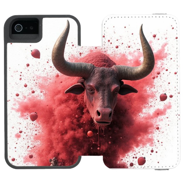 THE BULL INCIPIO iPhone WALLET CASE (Folio Open)