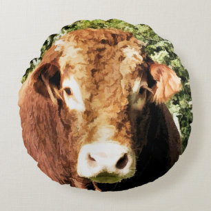 THE BULL ROUND PILLOW