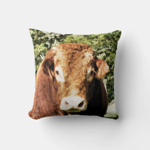 THE BULL THROW PILLOW