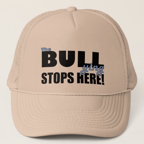 The Bull_ying Stops Here Blue Khaki Hat